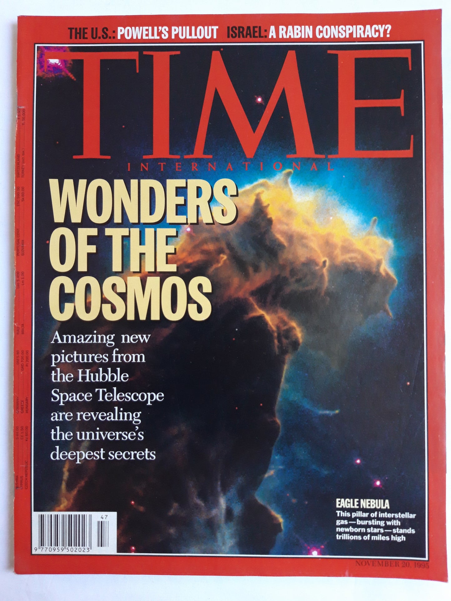 Time magazine Cosmic Crash A shattered comet is about to hit Jupiter, creating the biggest explosion ever witnessed in the solar system. Could it happen here on Earth? Yes... 23.05.1994 Mai 1994No.21