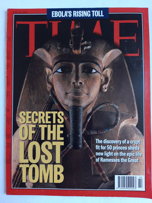 Time magazine Secrets of the lost Tomb The discovery of a crypt fit for 50 princes sheds new light on the epic life of Ramesses the Great Ebola`s rising toll 29.05.1995 Mai 1995