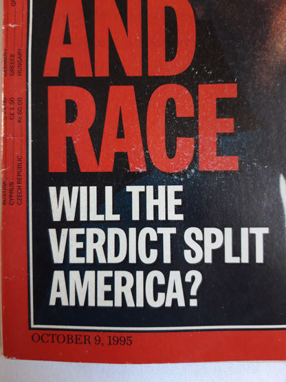 Time magazine O.J. And Race Will the Verdict Split America Steffi Is dad facing the Grand Slammer? Fashion The Slinky, sexy, sleekly elegant `90s 09.10.1995 Oktober 1995