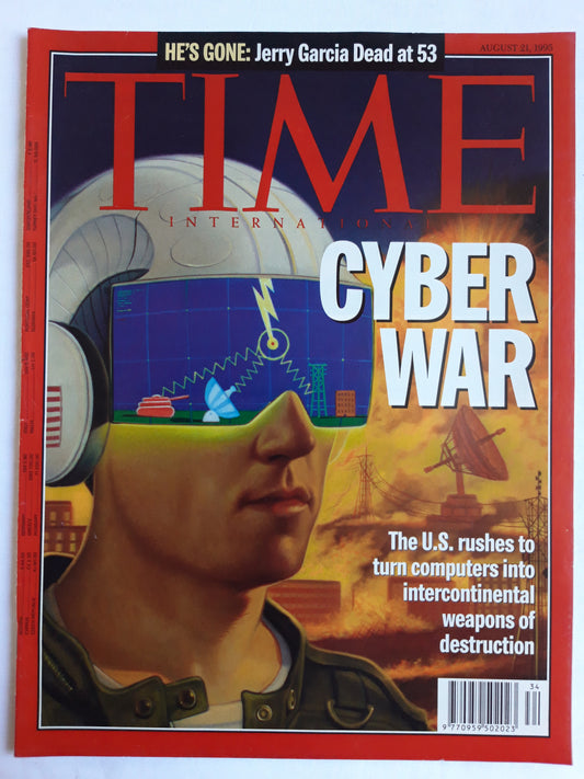 Time magazine Cyber War Jerry Garcia 21.08.1995 August 1995