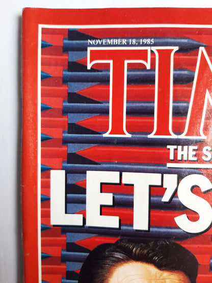 Time magazine The Summit Let`s Talk Mikhail Gorbachev Ronald Reagan Moscow´s Prodigal Spy Tha Case of the Fickle Defector 18.11.1985 November 1985 No.46