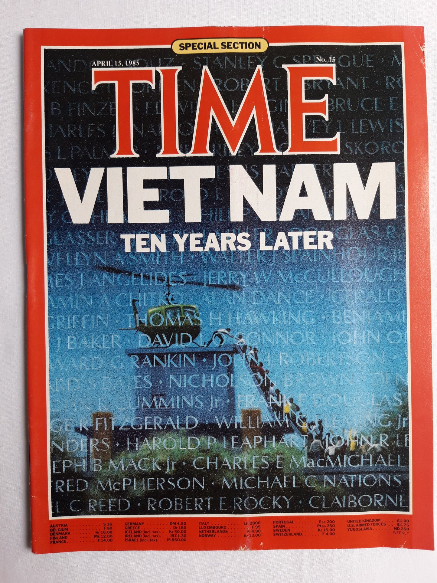 Time magazine Viet Nam Ten Years Later 15.04.1985 April 1985 No.15