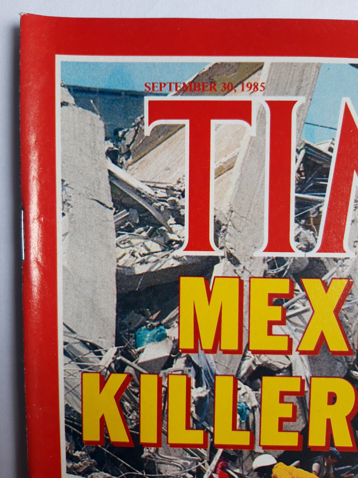 Time magazine Mexico`s Killer Quake France Fallout from the Greenpeace Scandal 30.09.1985 No.39