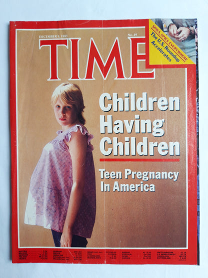 Time magazine Children Having Children Teen Pregnancy In America Spies, Spies Everywhere The U.S. Roundup Accelerates 09.12.1985 Dezember 1985 No.49