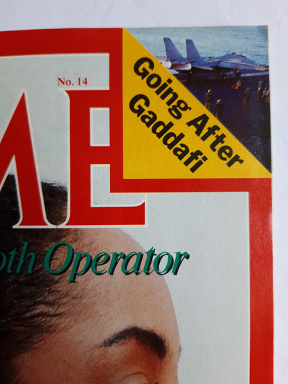 Time magazine Sade Pop`s Smooth Operator Going After Gaddafi 07.04.1986 April 1986