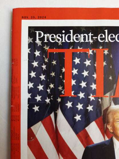 Time magazine President-elect Donald Trump Vance Make America Great Again 2024 25.11.2024 November 2024