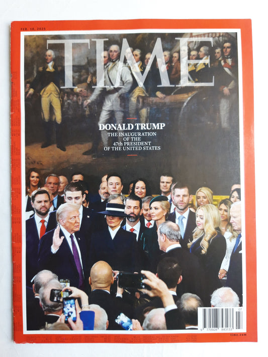 Time magazine Donald Trump The Inauguration Elon Musk 10.02.2025 Februar 2025
