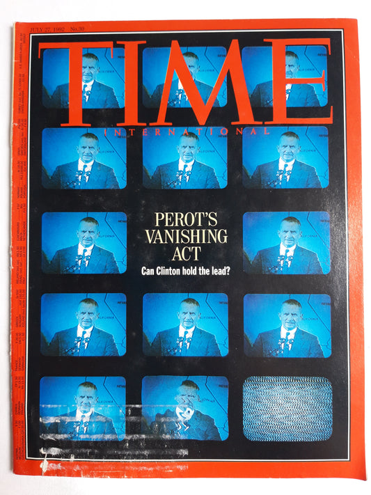 Time magazine Perot`s Vanishing Act Can Clinton hold the lead? 27.07.1992 Juli 1992 No.30