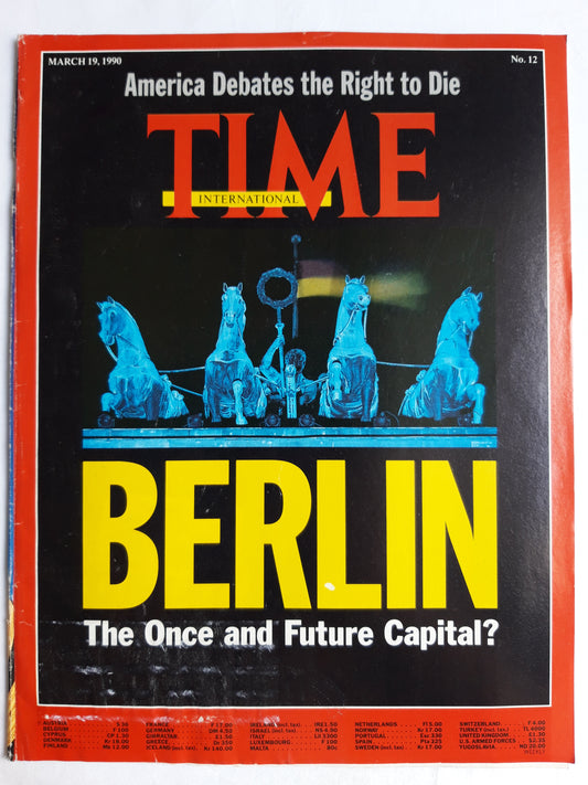 Time magazine Berlin The Once and Future Capital America Debates the Right to Die 19.03.1990 März 1990 No.12