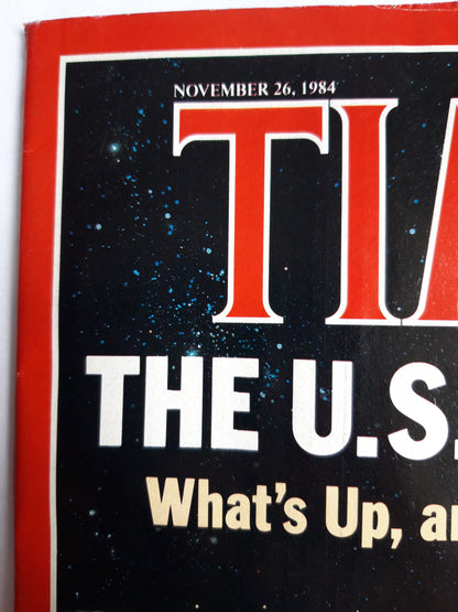 Time magazine The U.S. in Space What´s Up, and What`s Ahead Ethiopia´s Agony 26.11.1984 November 1984 No.48