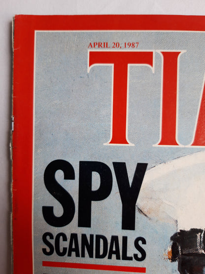 Time magazine Spy Scandals Marine Corps Woes High-Tech Surveillance Assessing The Damage Mikhail Gorbachev On the Road Again 20.04.1987 April 1987 No.17