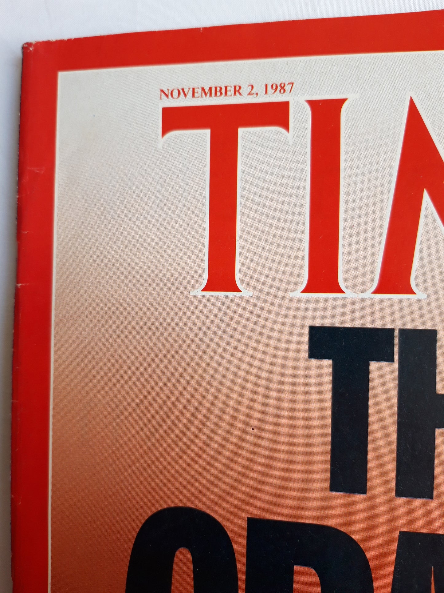 Time magazine THE CRASH After a wild week on Wall Street the world is different 02.11.1987 November 1987 No.44