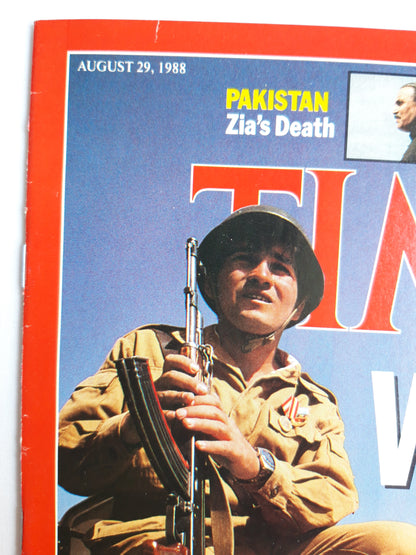 Time magazine Vacuum In Southwest Asia Pakistan Zia`s Death Afhhanistan The Soviet Pullout 29.08.1988 August 1988 No.35