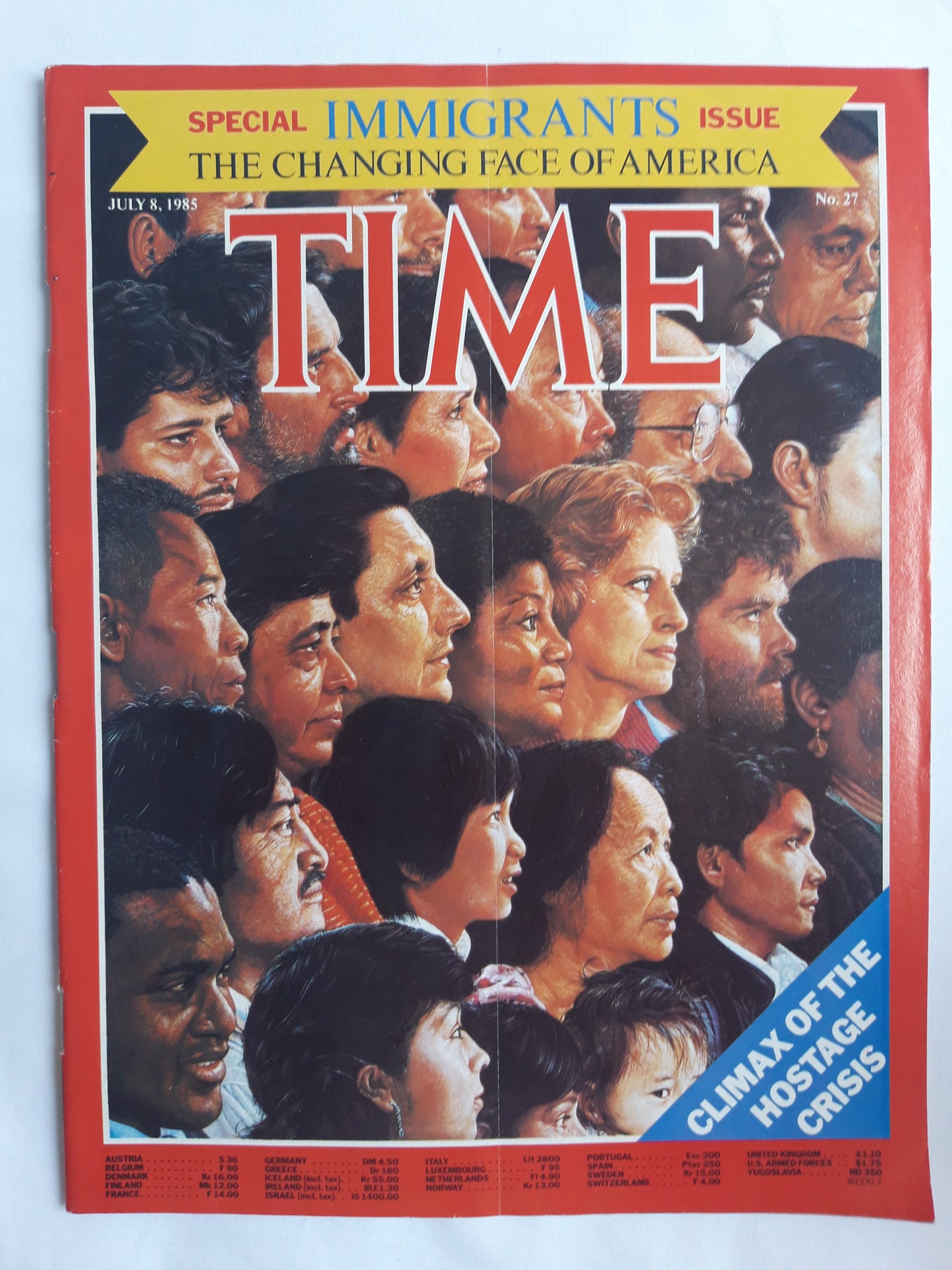 Time magazine Special Immigrants Issue The Changing Face of America 08.07.1985 Juli 1985 No.27