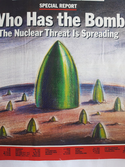 Time magazine Who has the Bomb The Nuclear Threat I Spreading Anger and Mayhem Uproar in Israel Violence in Beirut 03.06.1985 03. Juni 1985 No.22