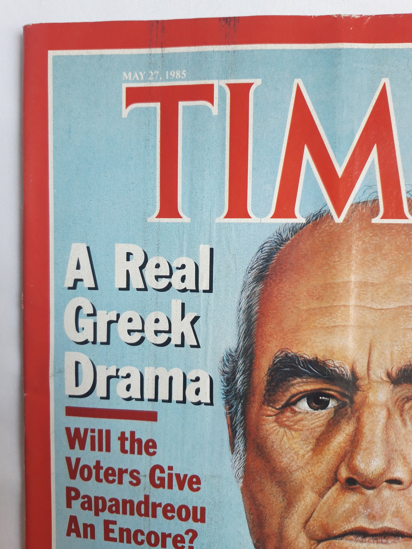 Time magazine A Real Greek Drama Papandreou Madonna America´s Sizzling New Star 27.05.1985 Mai 1985 No.21
