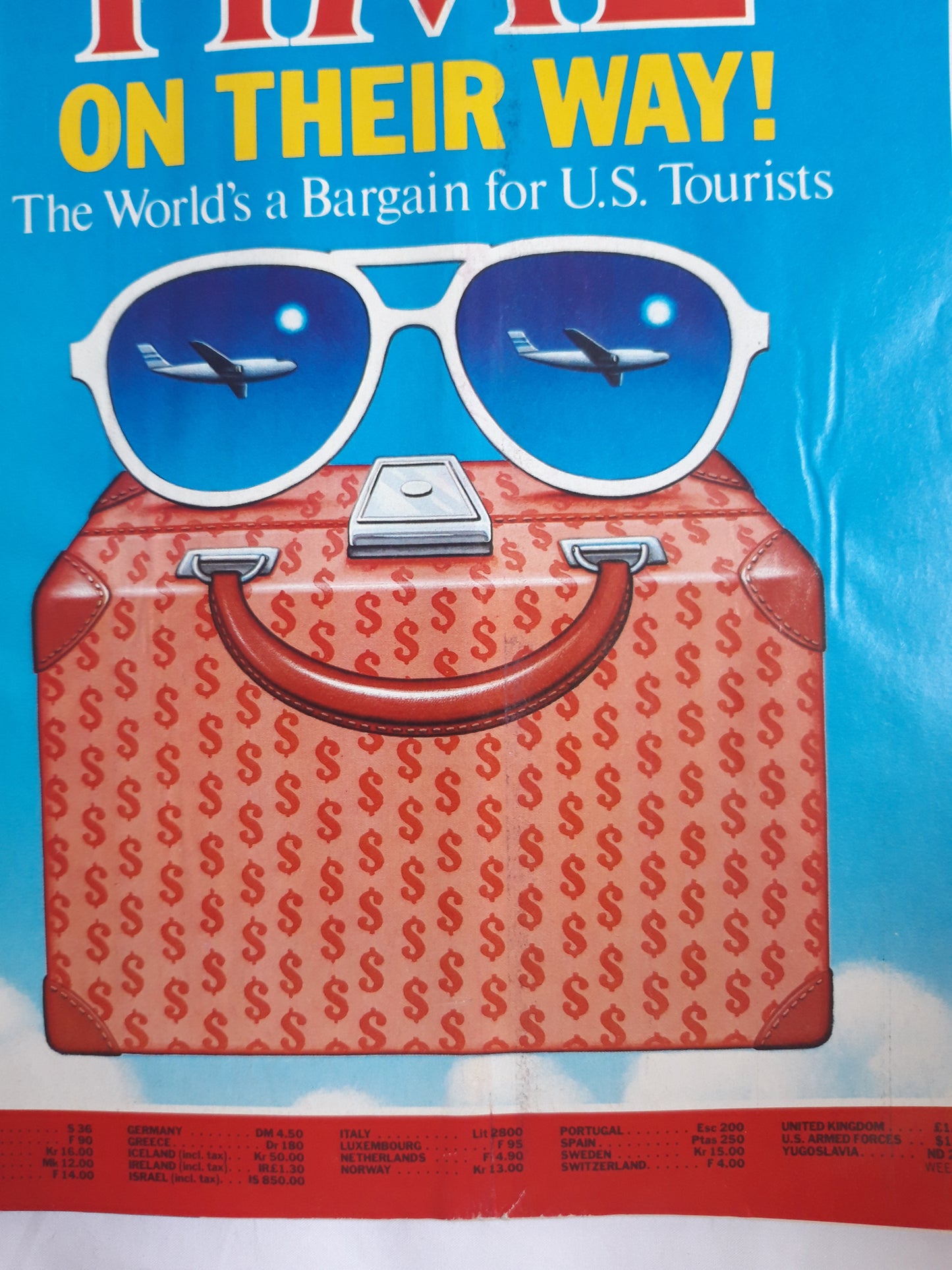 Time magazine On their Way! The World`s Bargain for U.S. Tourists The Summit 22.04.1985 April 1985 No.16