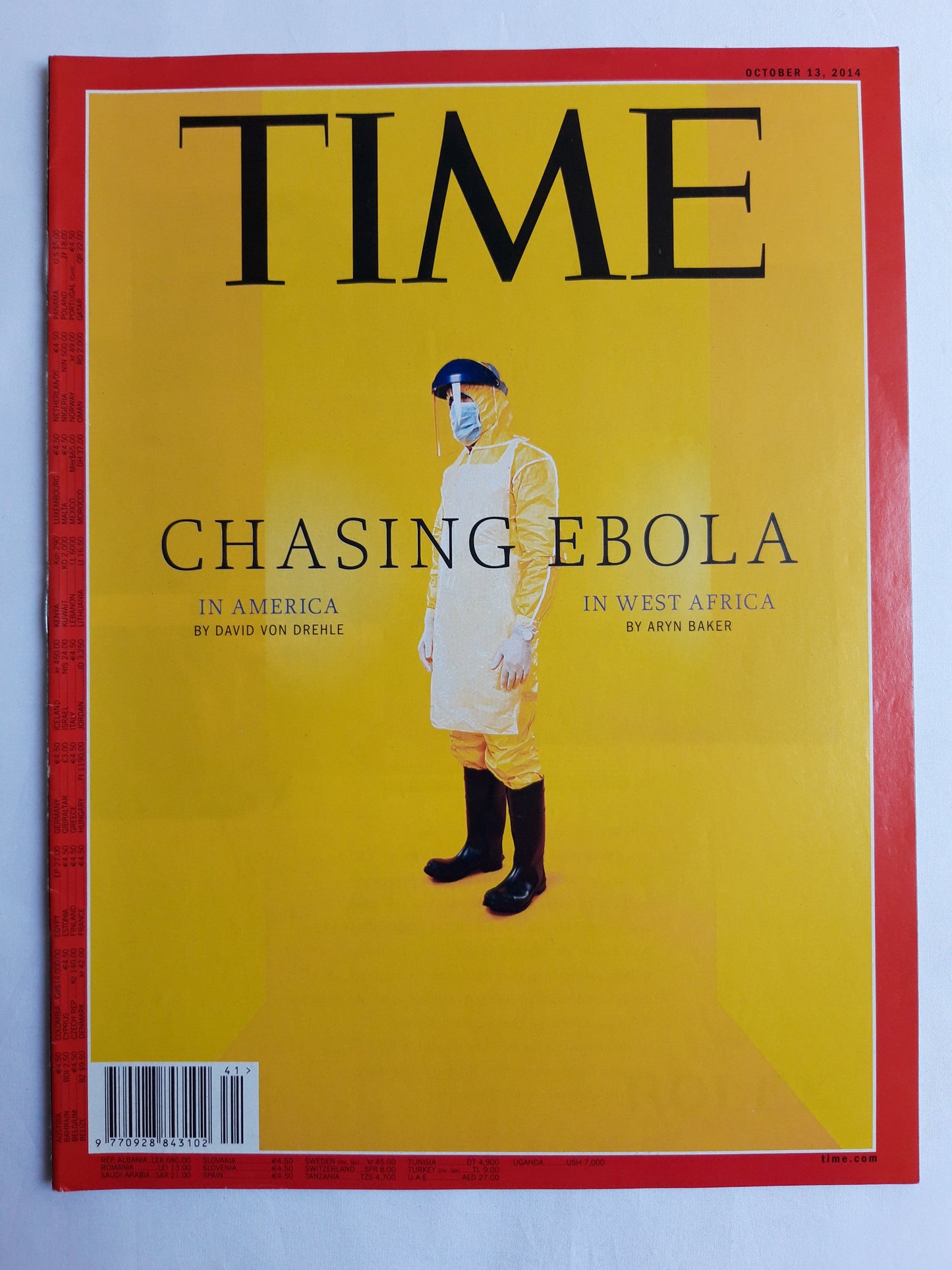 Time magazine Chasing Ebola In America In West Africa 13.10.2014 Oktober 2014