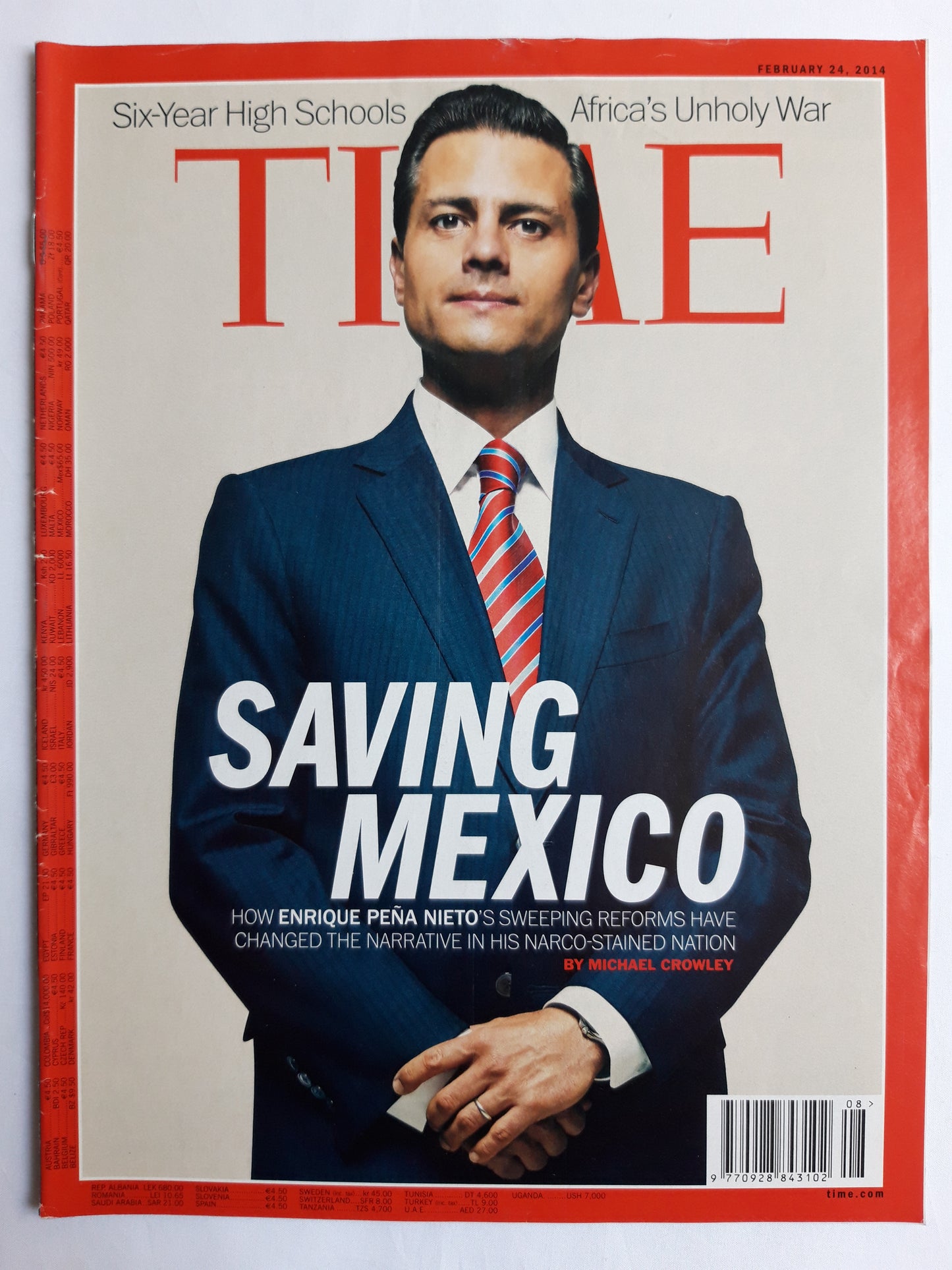 Time magazine Saving Mexico Enrique Pena Nieto 24.02.2014 Februar 2014