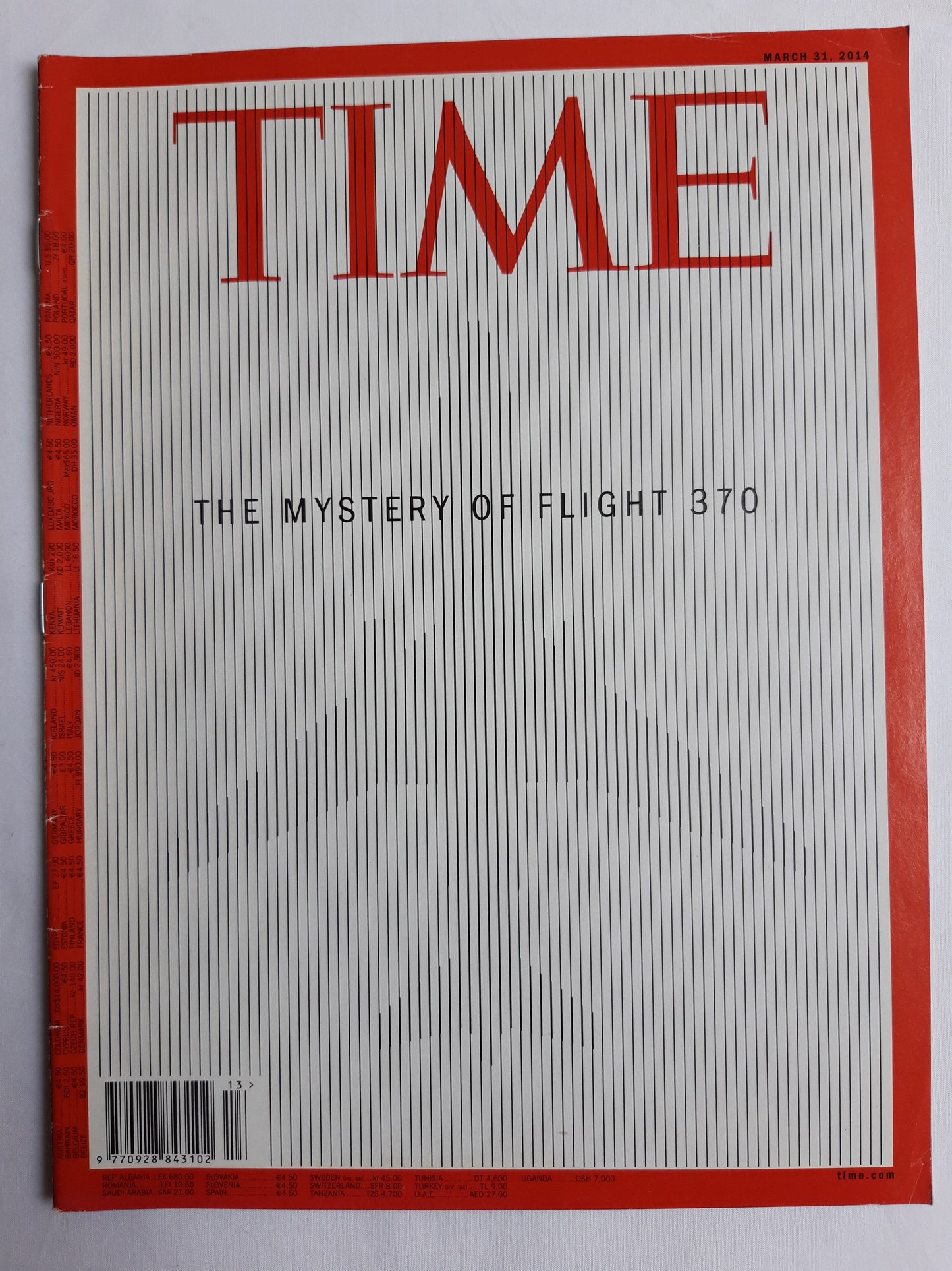 Time magazine The Mystery of Flight 370 31.03.2014 März 2014
