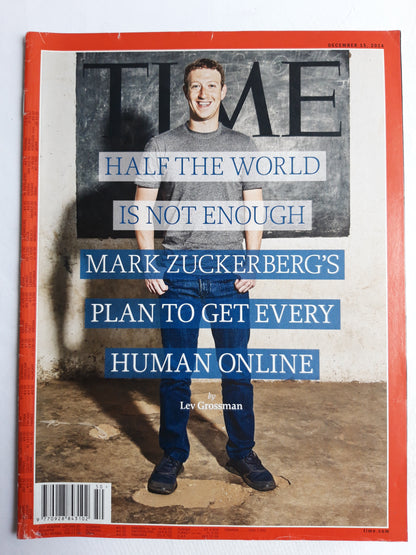 Time magazine Mark Zuckerberg`s Plan to get every Human online 15.12.2014 Dezember 2014