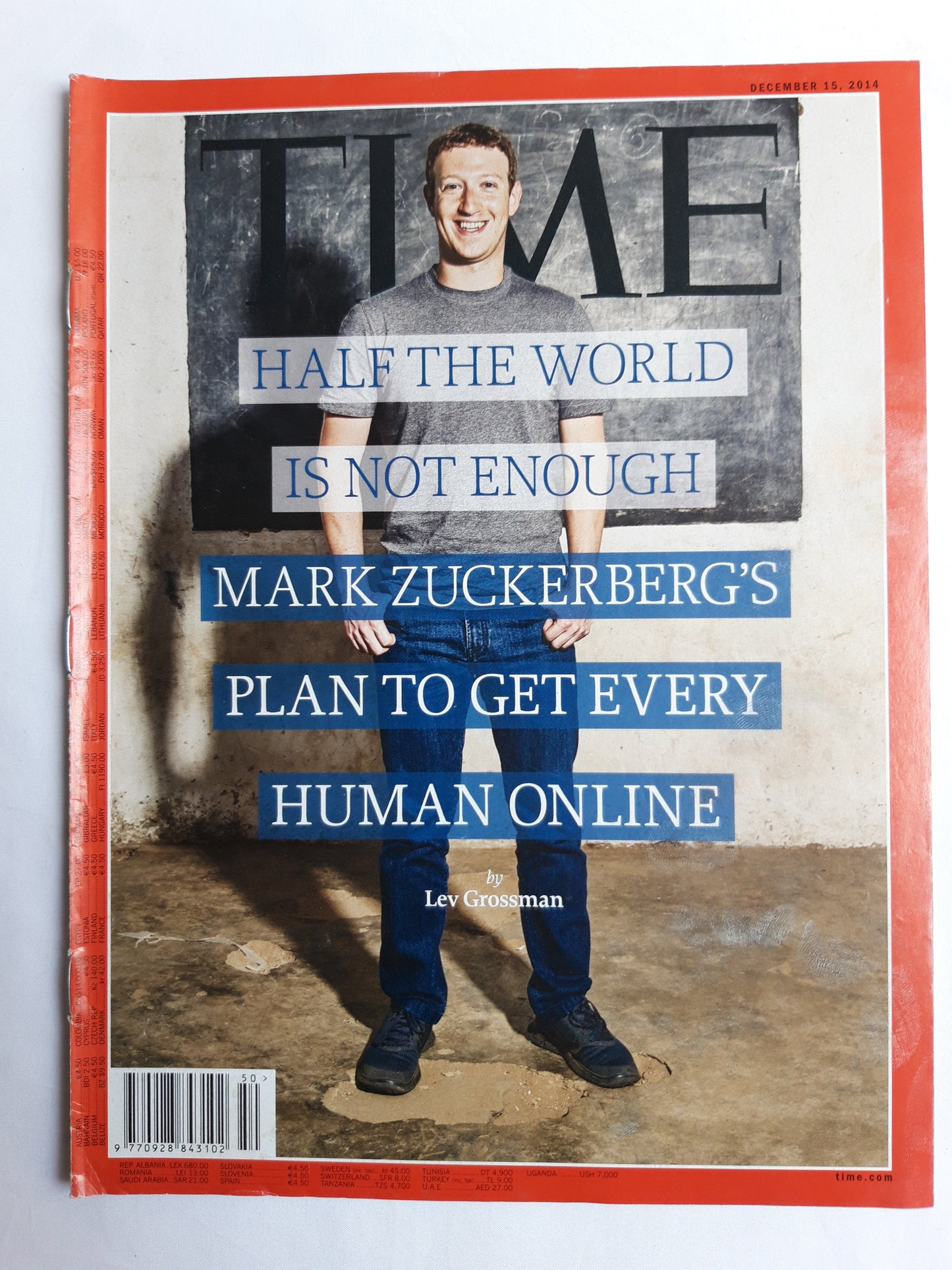 Time magazine Mark Zuckerberg`s Plan to get every Human online 15.12.2014 Dezember 2014