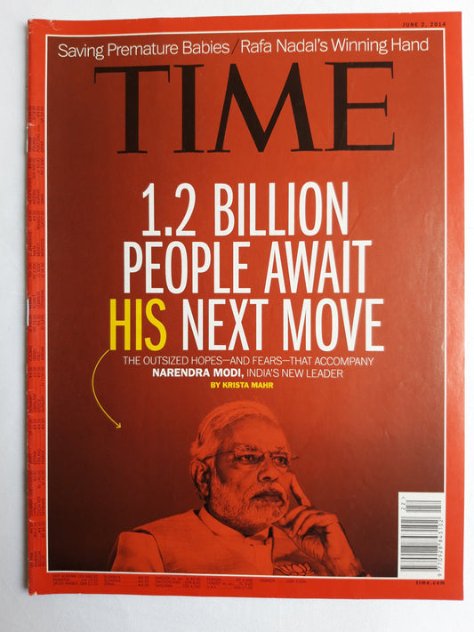 Time magazine 1.2 Billion People await his next move Narendra Modi 02.06.2014 Juni 2014