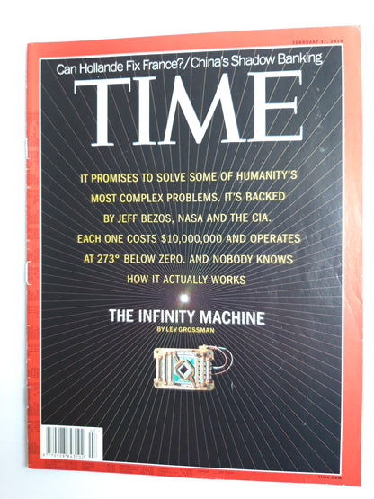 Time magazine IT promises to solve some of humanity`s most complex problems Jeff Bezos NASA CIA The Infinity Machine 17.02.2014 Februar 2014