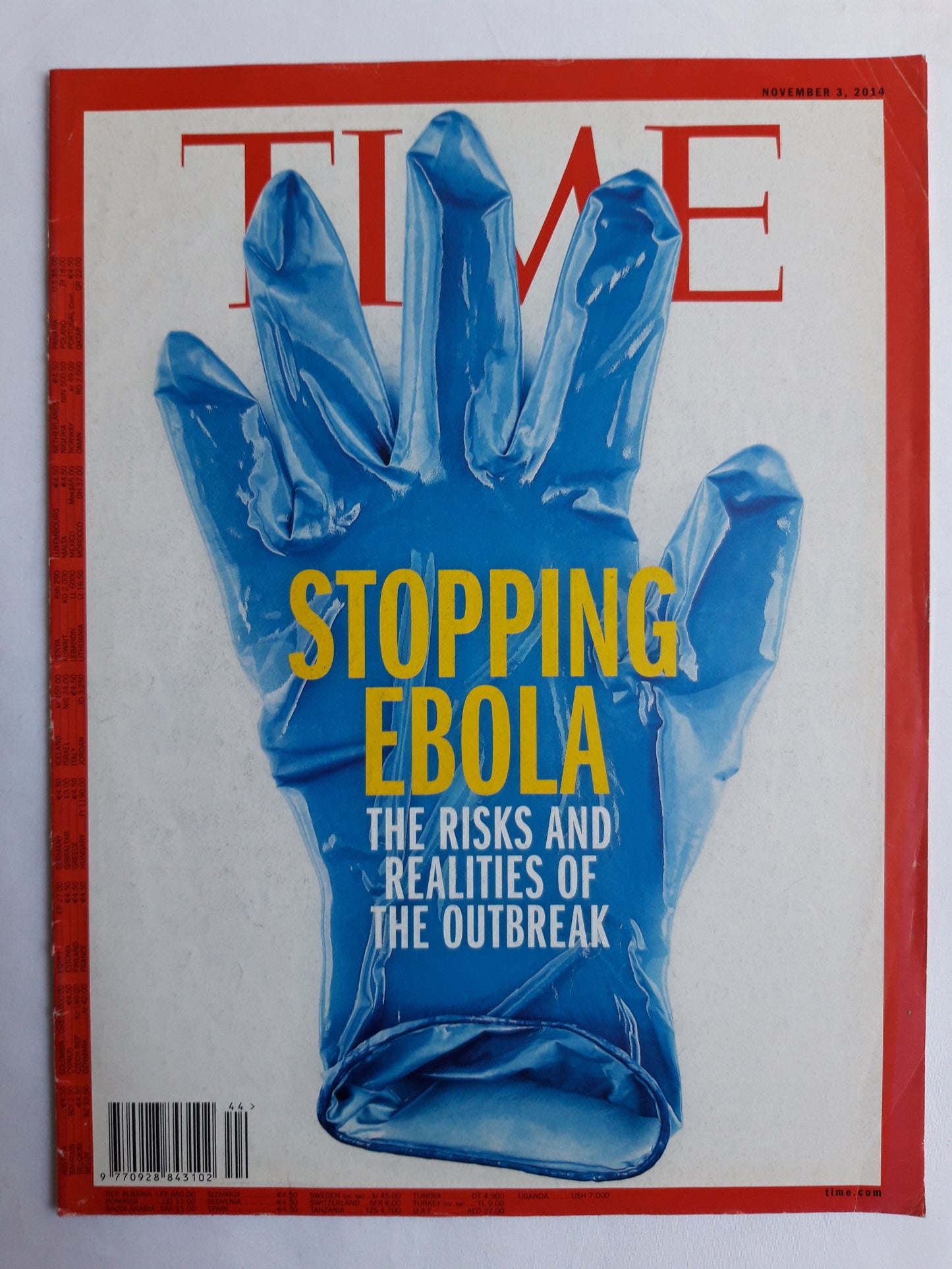 Time magazine Stopping Ebola The risks and realities of the outbreak 03.11.2014 November 2014