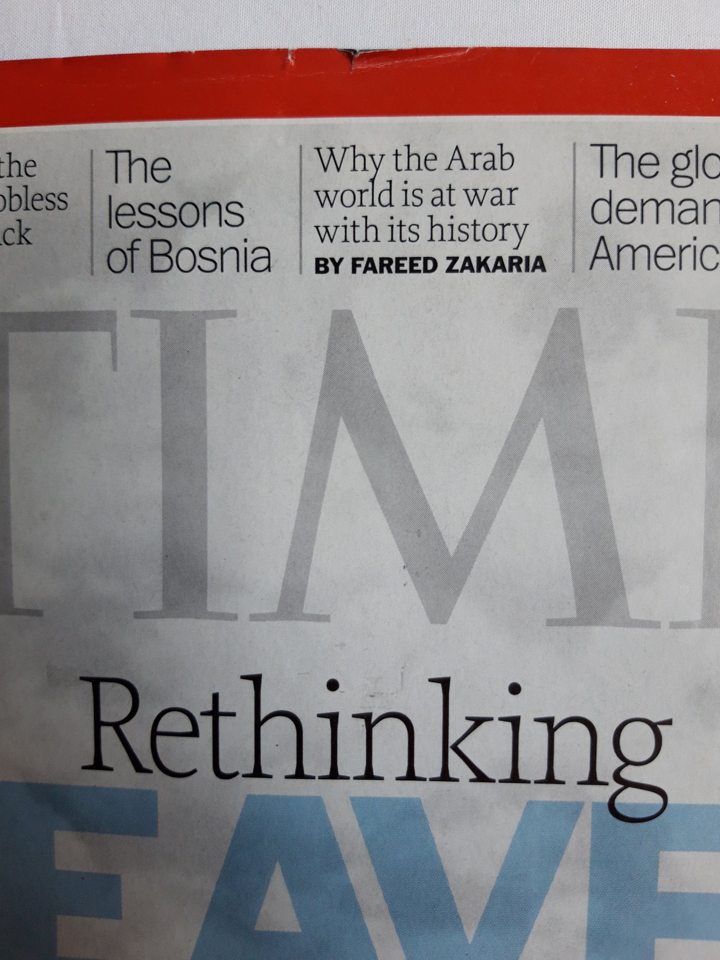 Time magazine Rethinking Heaven The lessons of Bosnia The global demand for American sperm Why th Arab world is at war with its history 16.04.2012 April 2012