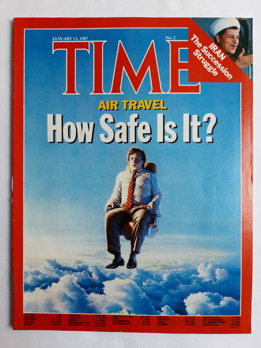 Time magazine Air Travel How Safe Is Safe? Iran The Succession Struggle 12.01.1987 Januar 1987 No. 2