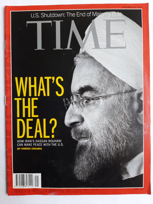 Time magazine  What`s the deal? How Iran`s Hassan Rouhani can make peace with the U.S. 14.10.2013 Oktober 2013