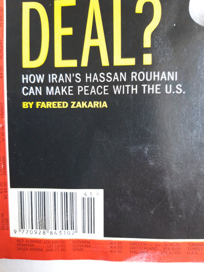 Time magazine  What`s the deal? How Iran`s Hassan Rouhani can make peace with the U.S. 14.10.2013 Oktober 2013