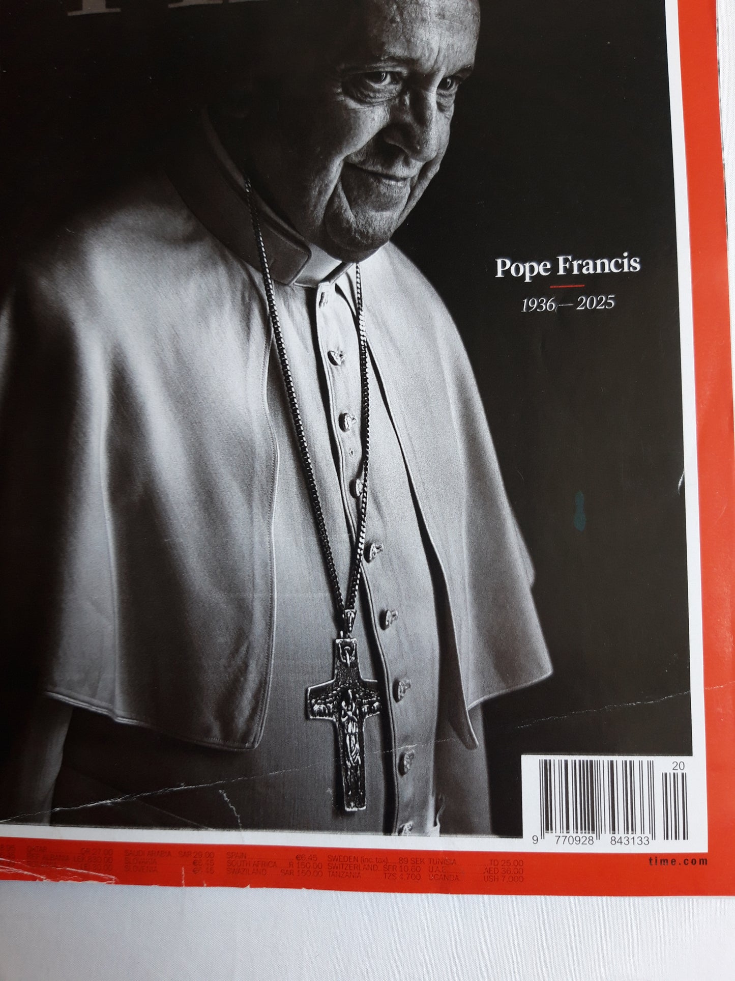 Time magazine Pope Francis 1936-2025 12.05.2025 Mai 2025