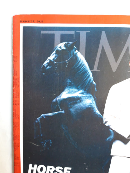 Time magazine Horse Power Now at Ferrari Lewis Hamilton races to claim his place as F1`s greatest 24.03.2025 März 2025