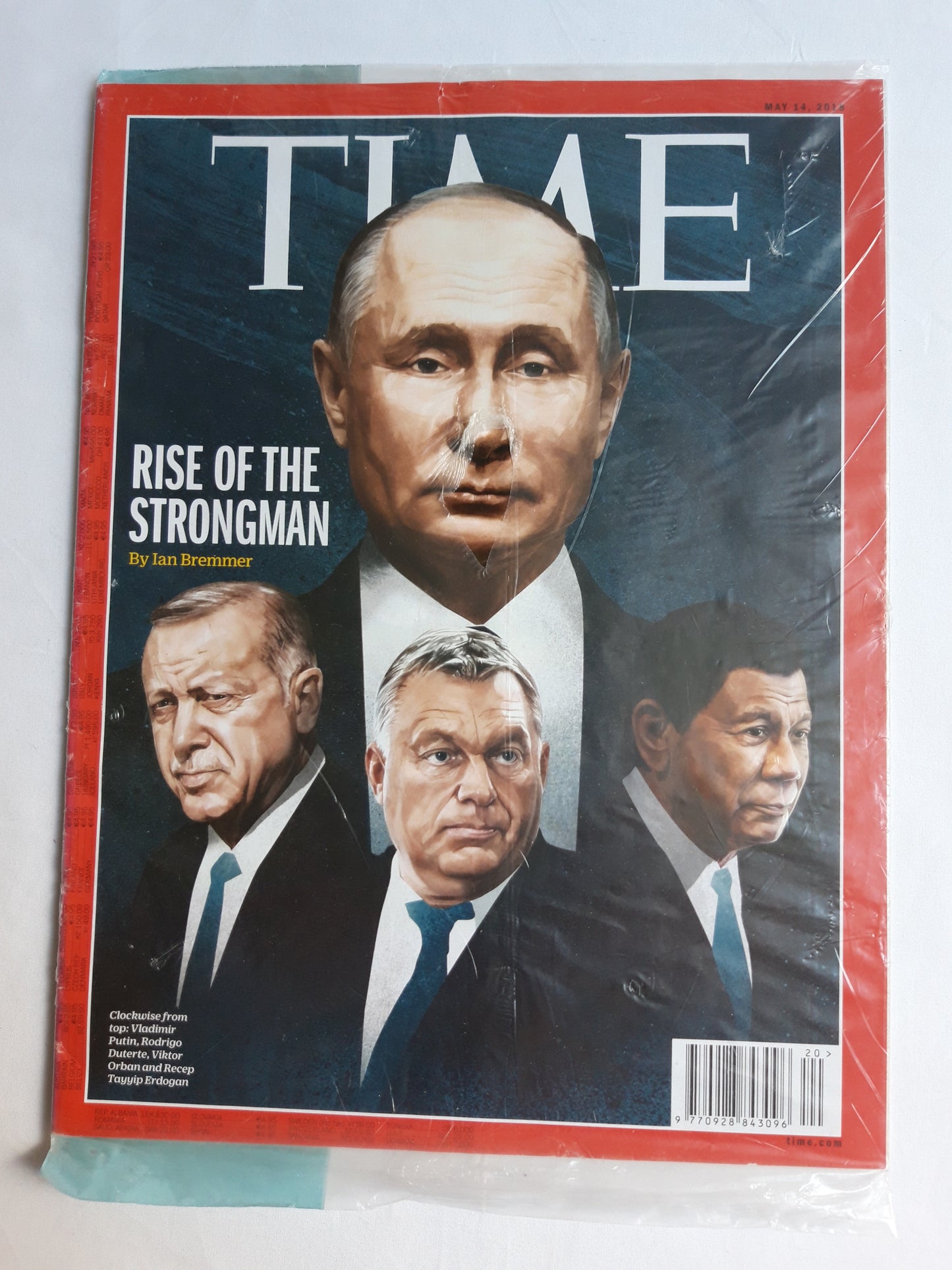 Time magazine Rise of the strongman Vladimir Putin Rodrigo Duterte Viktor Orban Recep Tayyip Erdogan 14.05.2018 Mai 2018 OPV