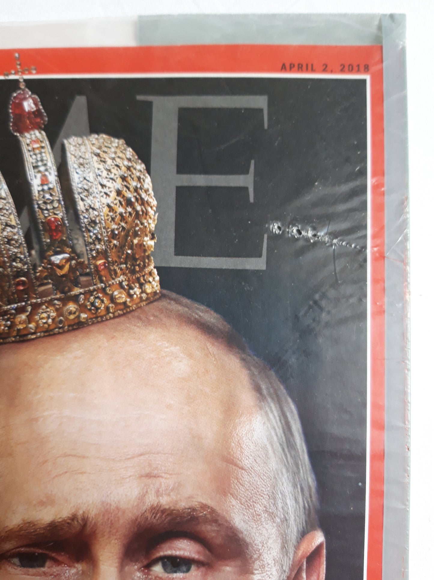 Time magazine Rising Tsar How Vladimir Putin plans to stay on top Why Russia keeps on sinking 02.04.2018 April 2018 OVP