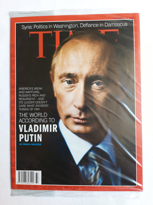 Time magazine The World according to Vladimir Putin Russia Syria Politics in Washington Defiance in Damascus 16.09.2013 September 2013 OVP