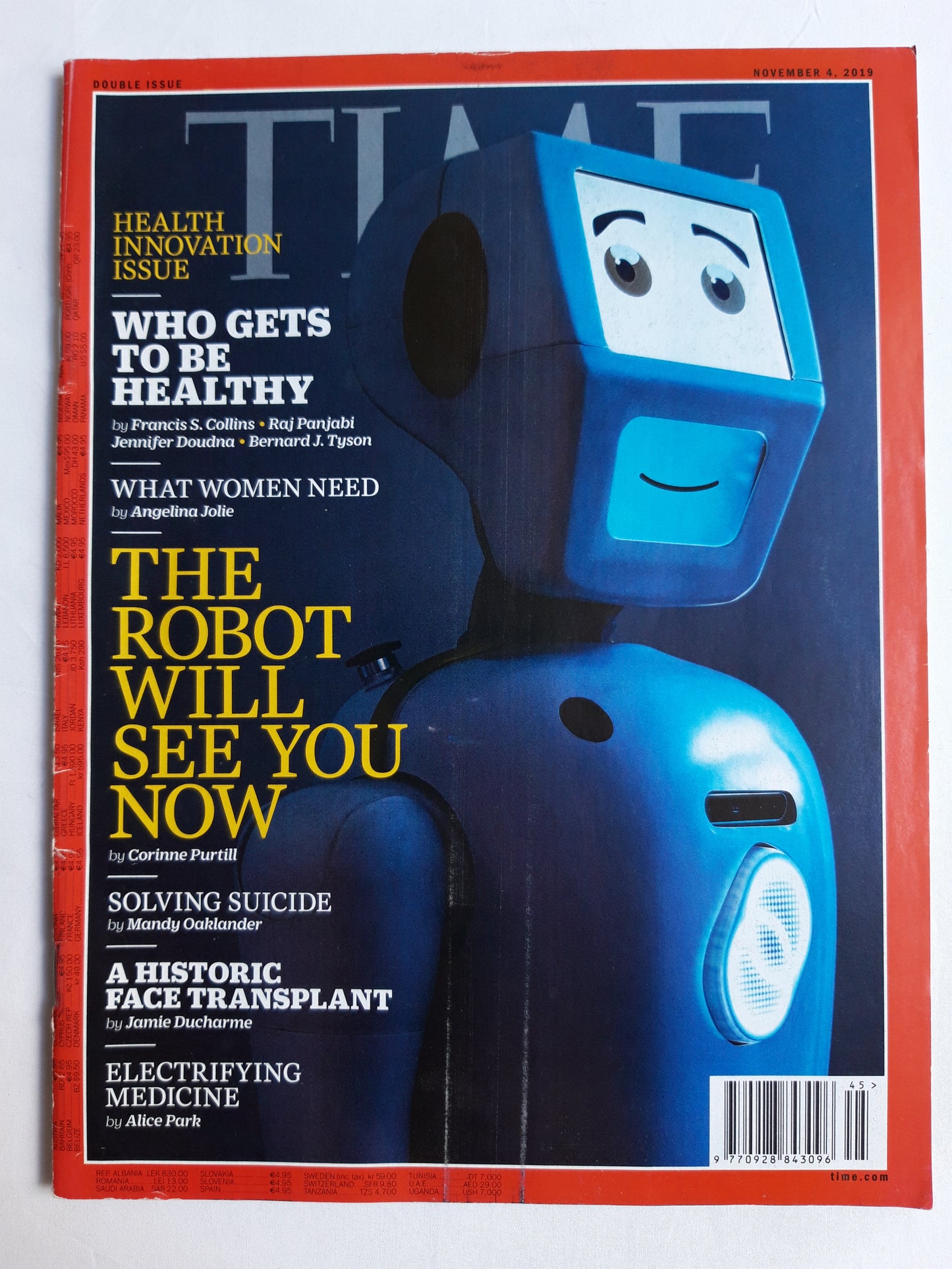Time magazine Health Innovation Issue The Robot Will See You Now What Women Need Electrifying Medicine 04.11.2019 November 2019