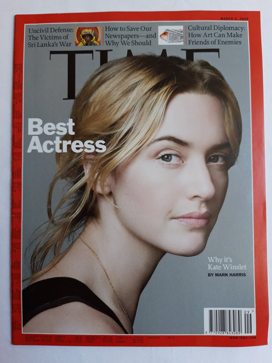 Time magazine Best Actress Kate Winslet Sri Lanka`s War 02.03.2009 März 2009
