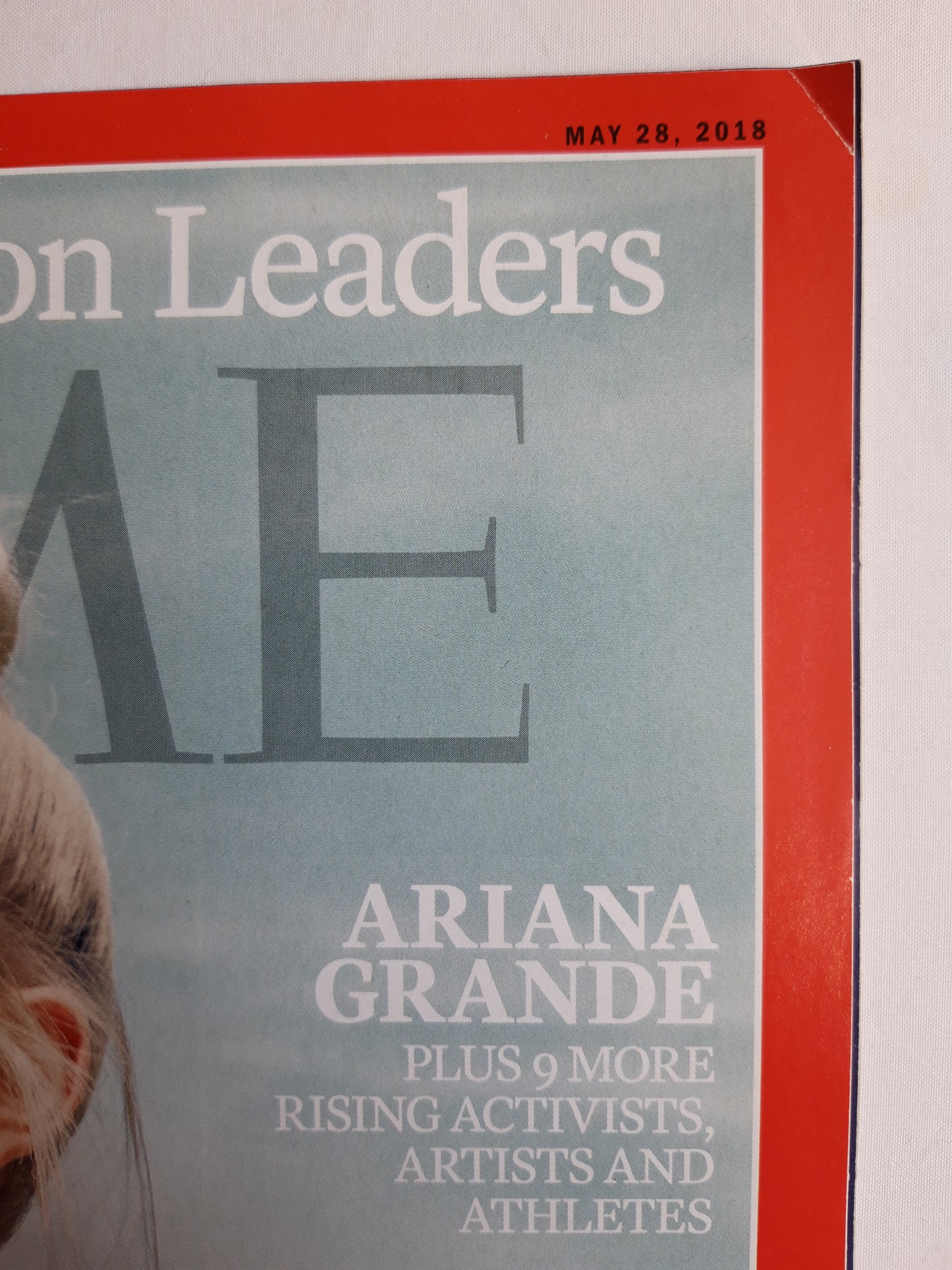 Time magazine Next Generation Leaders Ariana Grande 28.05.2018 Mai 2018