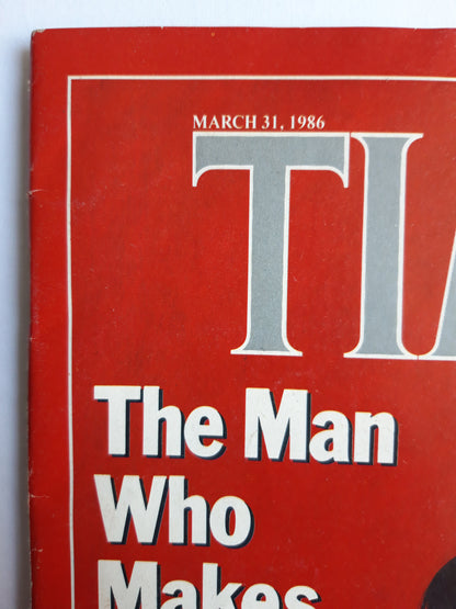 Time magazine The Man Who Makes Reagan See Red Nicaragua`s President Daniel Ortega 31.03.1986 März 1986