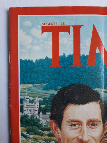 Time magazine Three Cheers! Prince Charles Princess Diana 03.08.1981 August 1981 No.31