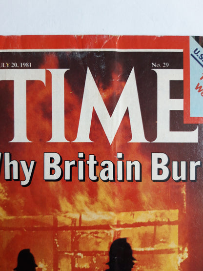 Time magazine Why Britain Burns U.S. Supreme Court The First Woman Sandra Day O`Connor 20.07.1981 Juli 1984 No. 29