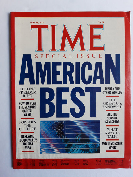 Time magazine Special Issue American Best Disney Sam Spade Movie Monster Magic Sandwich 16.06.1986 Juni 1986No.24