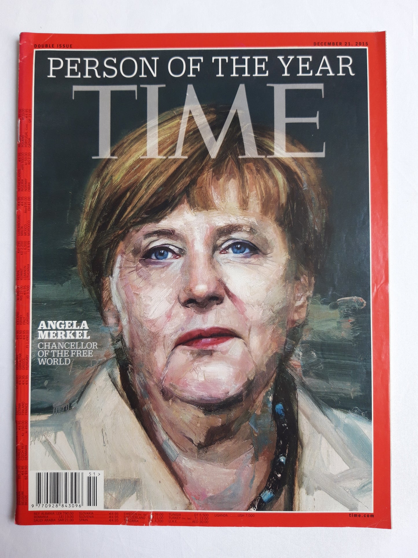 Time magazine Person of the year Angela Merkel Chancellor of the free world 21.12.2015 Dezember 2015