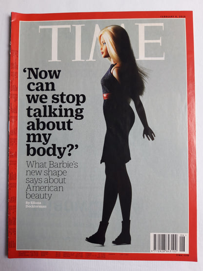 Time magazine Now can we stop talking about my body? What Barbie`s new shape says about American beauty 08.02.2016 Februar 2016