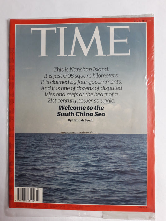 Time magazine Welcome to the South China Sea Nanshan Island 06.06.2016 Juni 2016 OVP