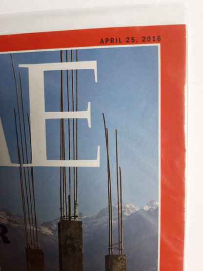 Time magazine Nepal`s Disaster A year after devastating quakes the Himalayan nationstruggles to rebuild 25.04.2016 April 2016 OVP