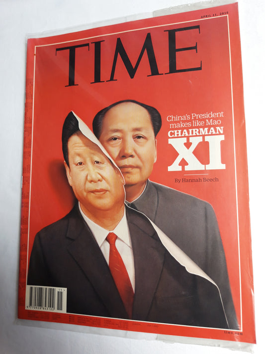 Time magazine China`s President makes like Mao Chairman XI 11.04.2016 April 2016 OVP